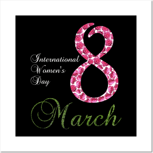 International Women's Day Pansy Flower March 8th 2023 Posters and Art